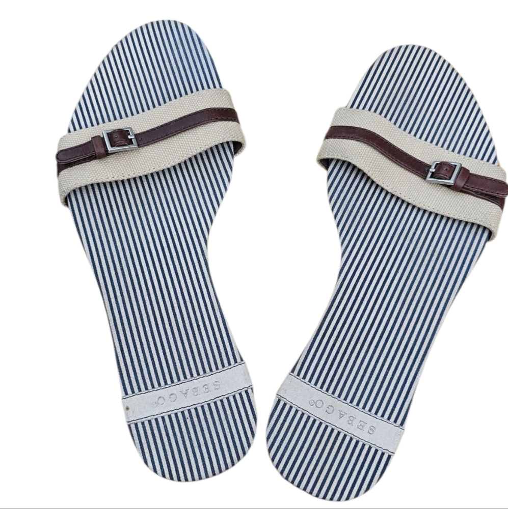 Sebago Tisbury - Dainty Low Profile Nautical Feel Slides/Sandals - Picture 3 of 7